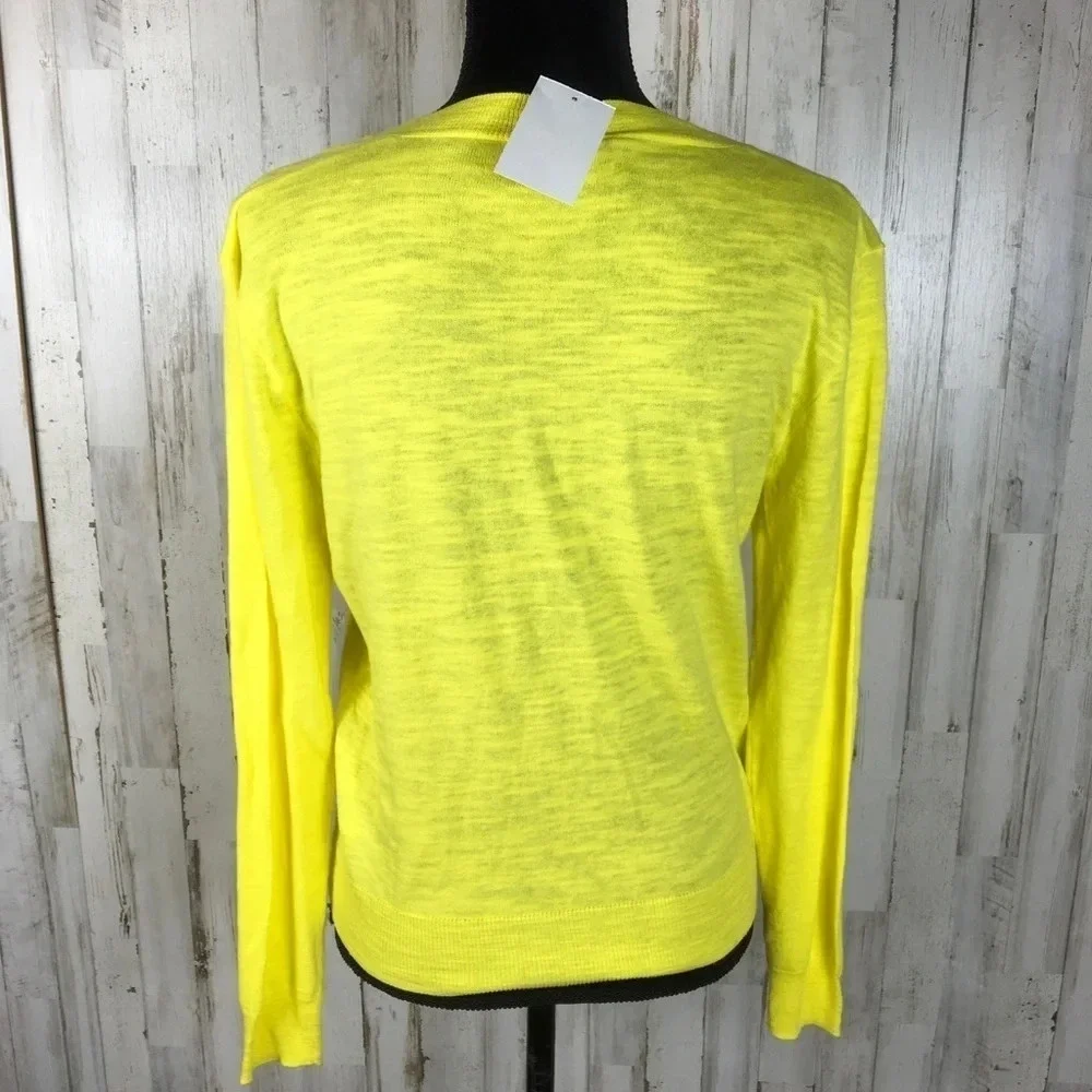J. Crew Slub Knit V-Neck Long Sleeve Sweater XS